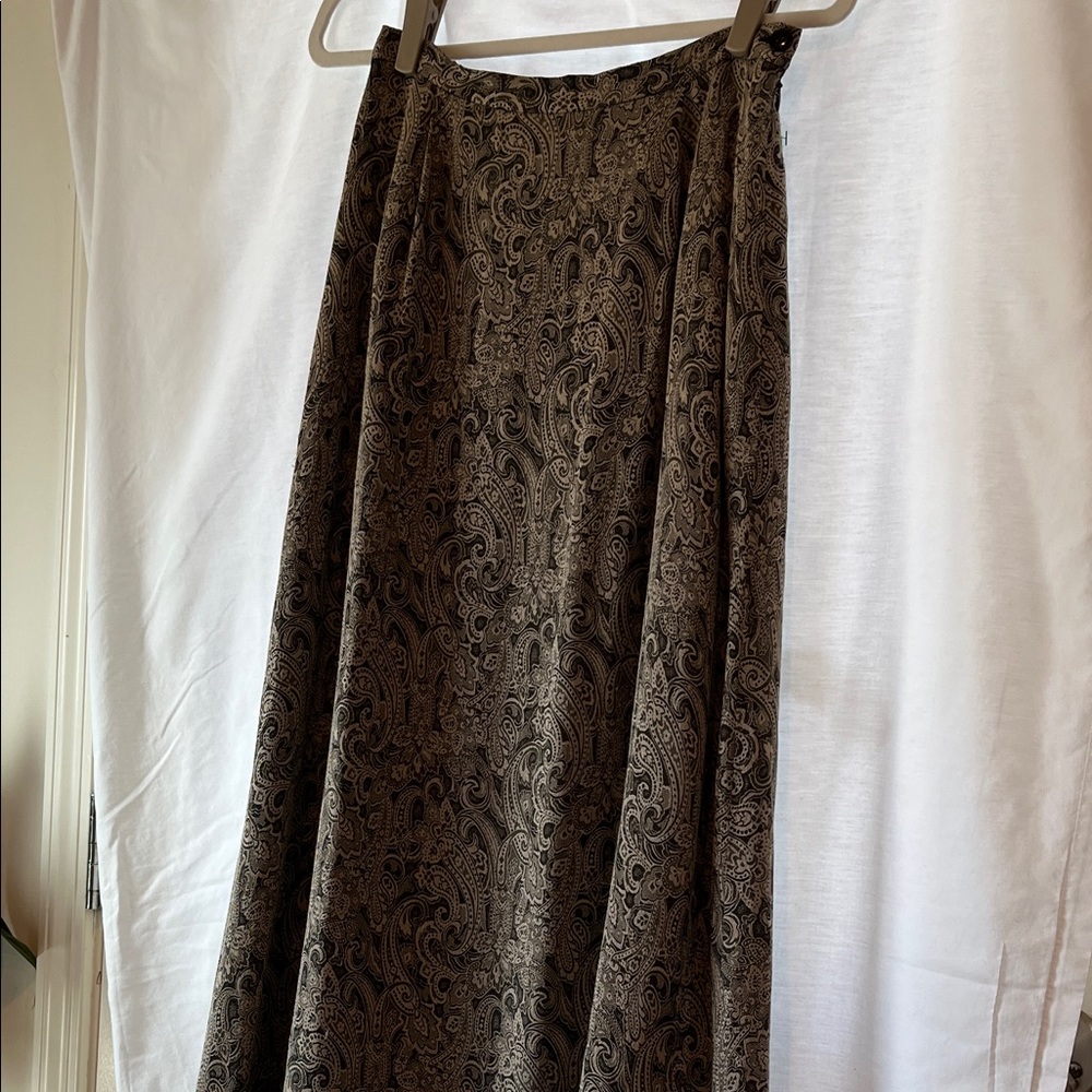 Talbots Classic Paisley Maxi Skirt Size 8